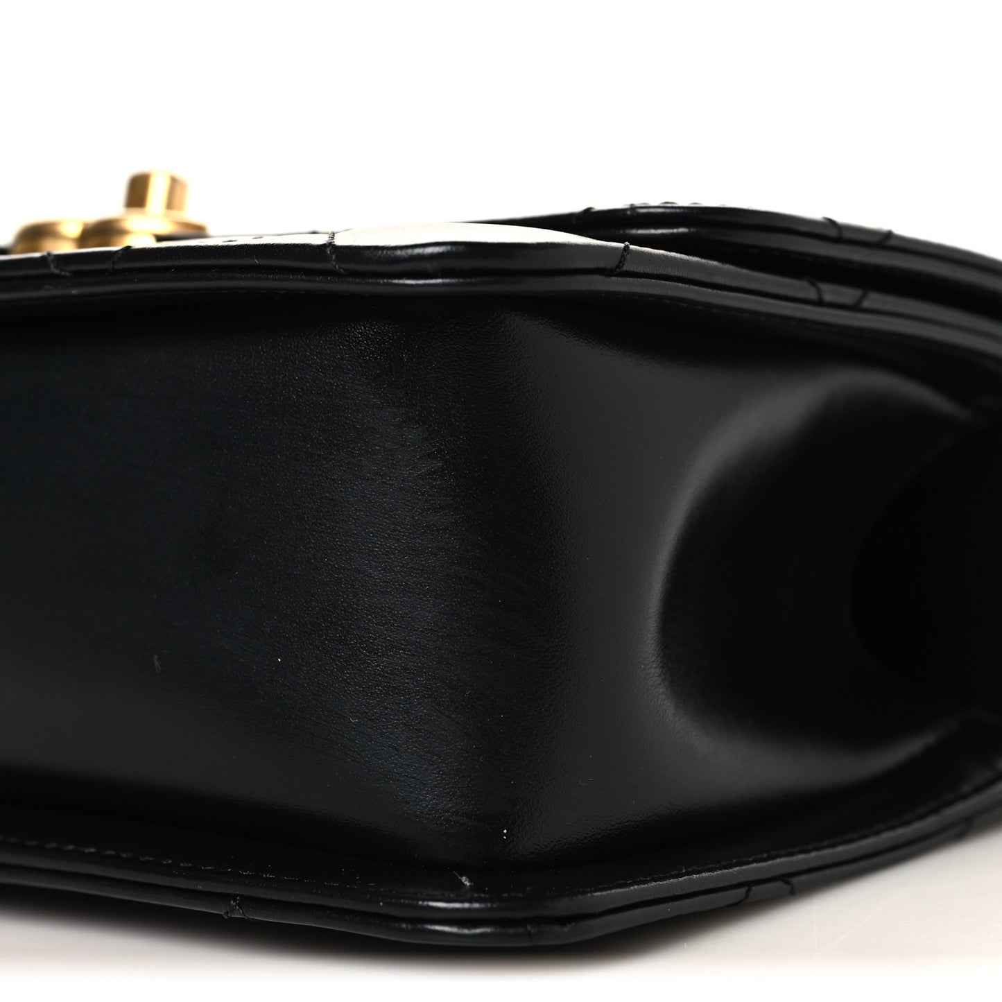 Calfskin Quilted Mini Perfect Fit Flap Black