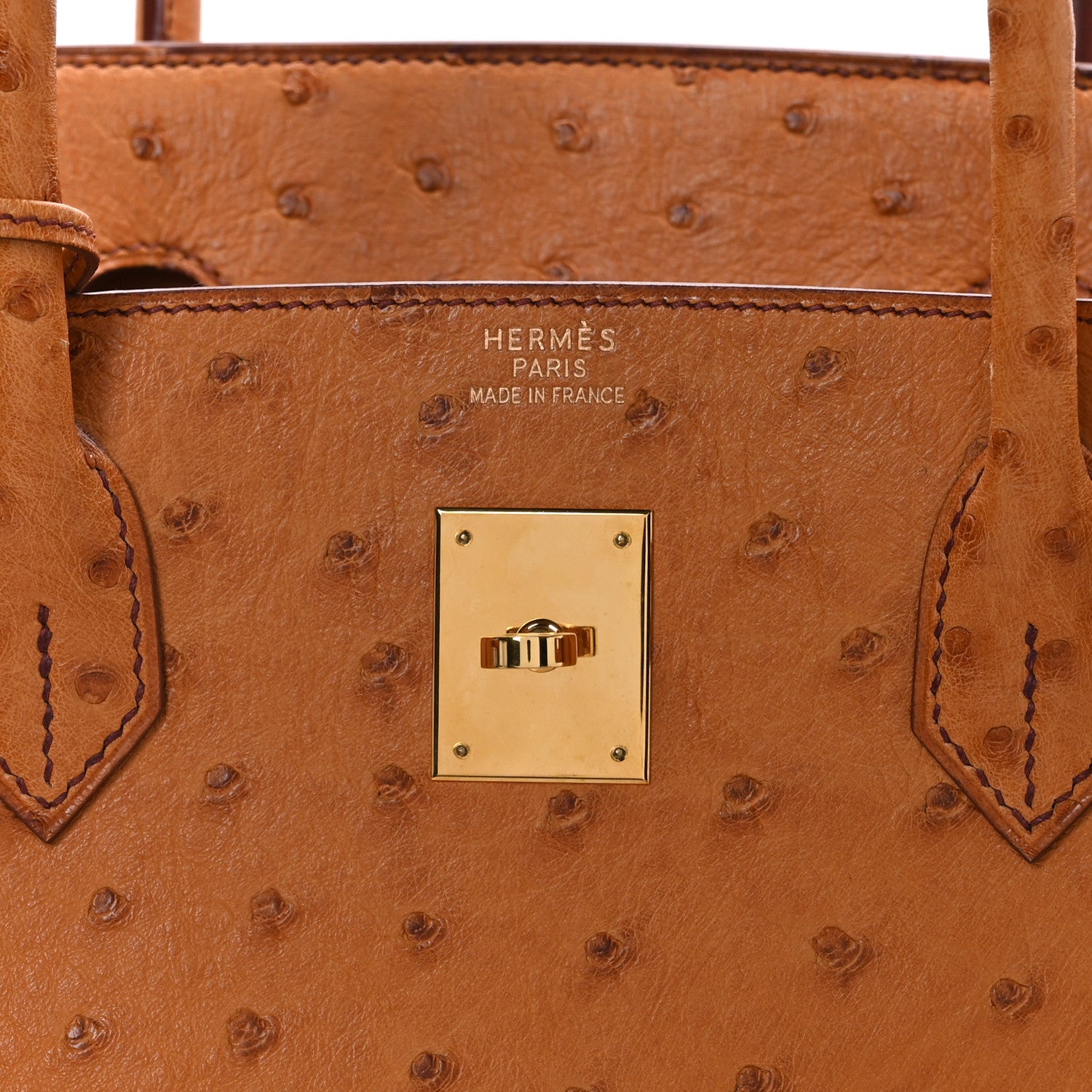 Hermes Ostrich Birkin 40 Gold 6 of 13