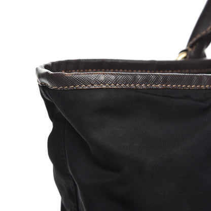 Prada Saffiano Tessuto Nylon Tote Nero Black 10 of 13