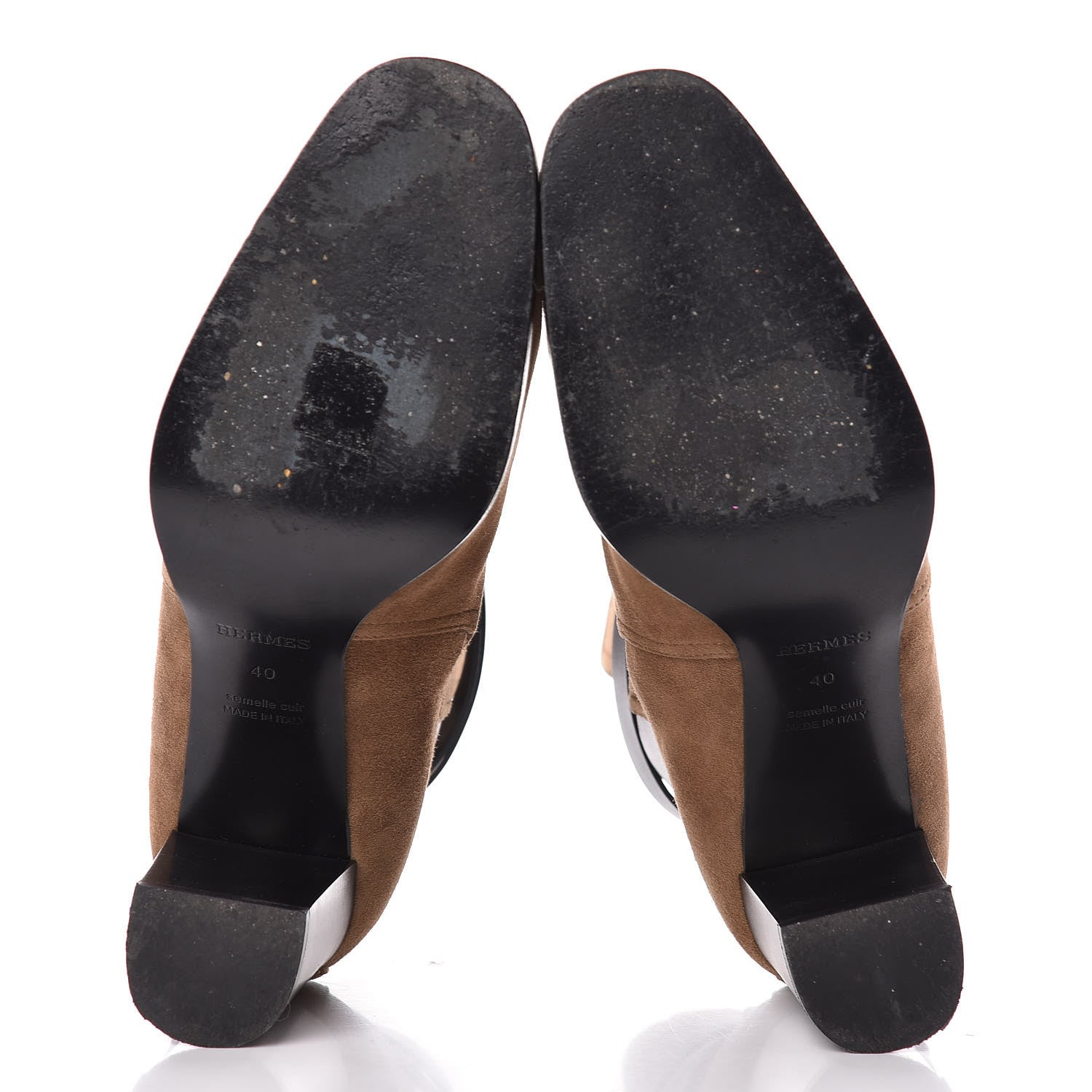 Hermes Suede Womens Songe 70 Low Boots 40 7 of 9
