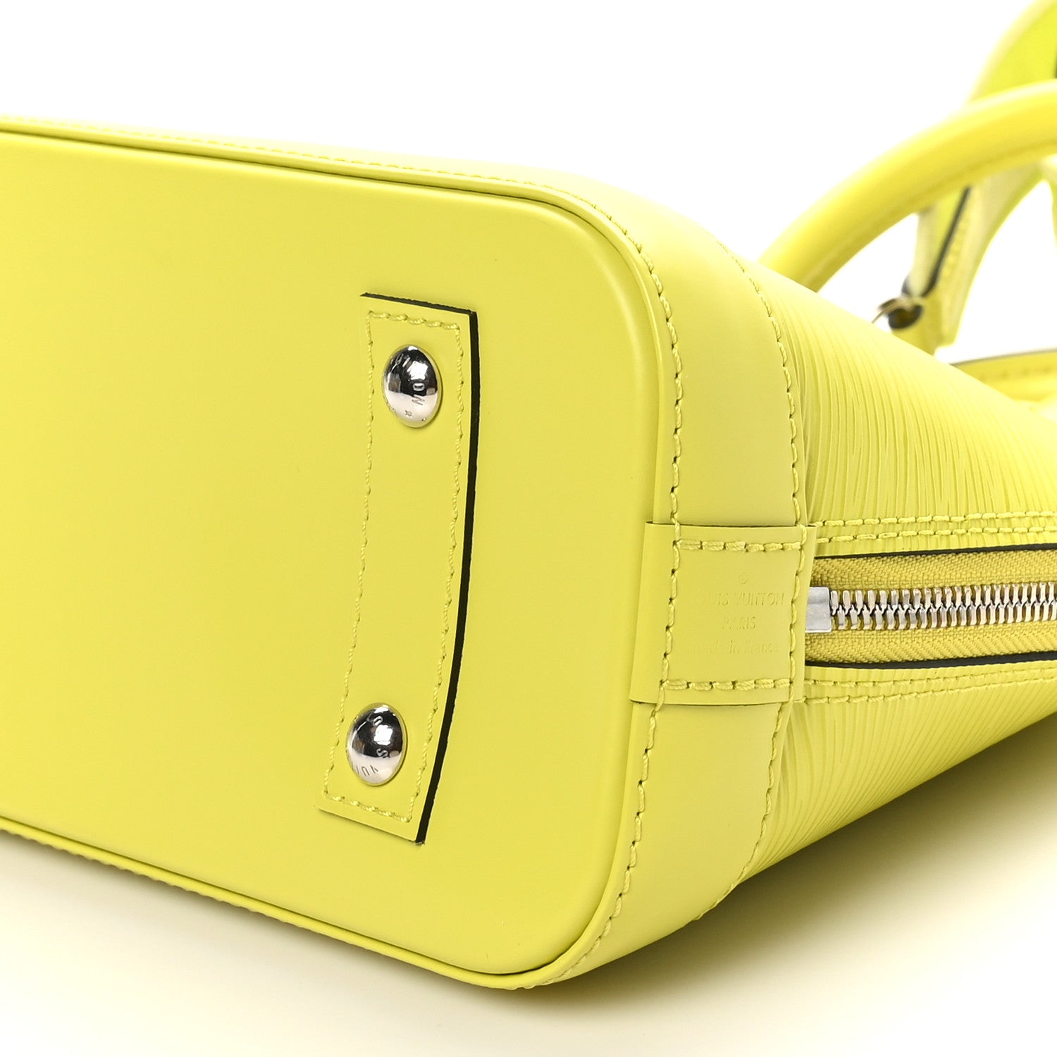 Louis Vuitton Epi Jacquard Alma BB Yellow Citron 9 of 9