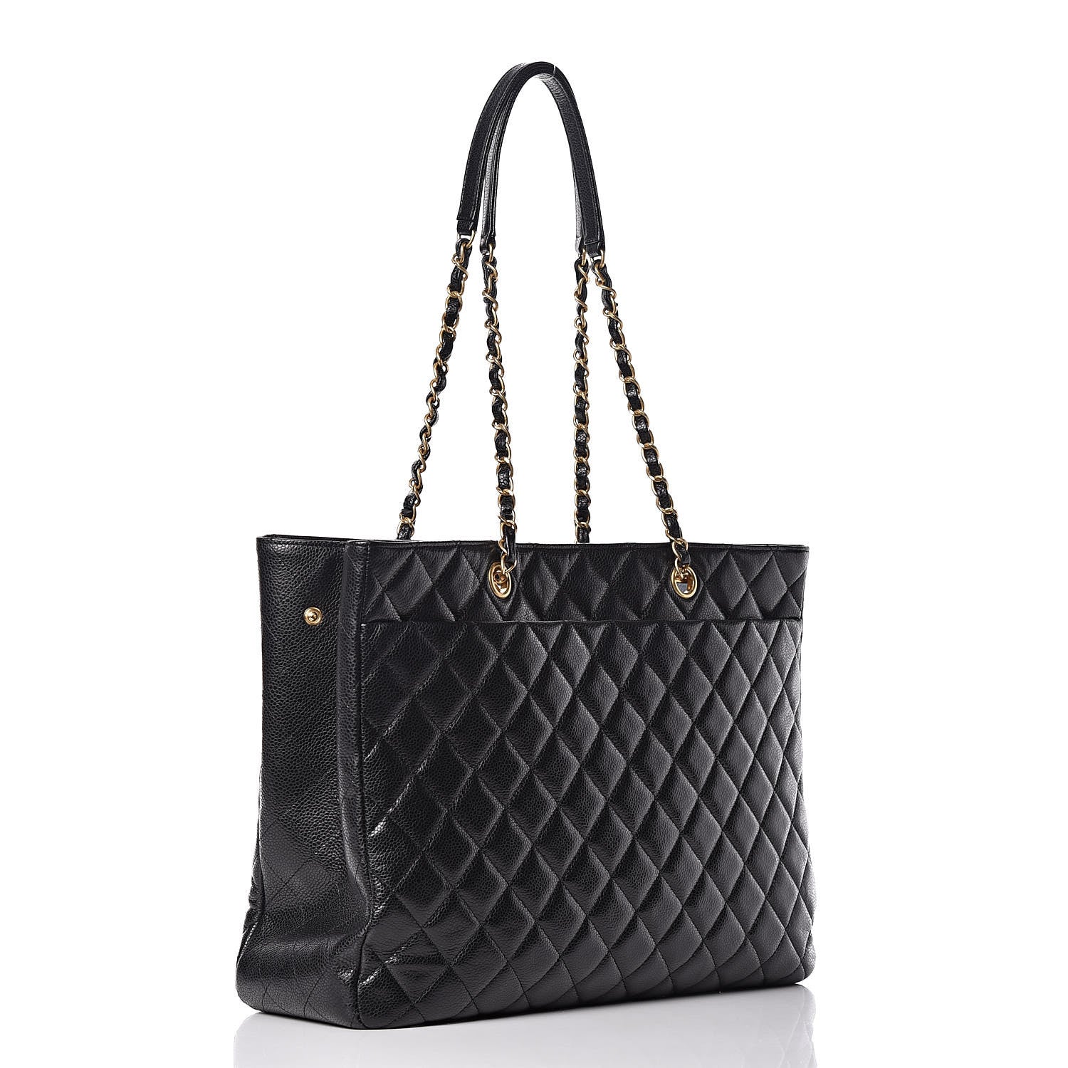 Chanel Caviar Quilted Large Classic Shopping Tote Black 3 of 13