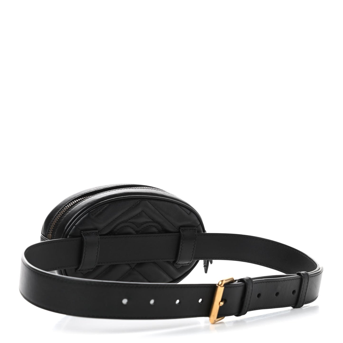 Calfskin Matelasse GG Marmont Belt Bag 85 34 Black