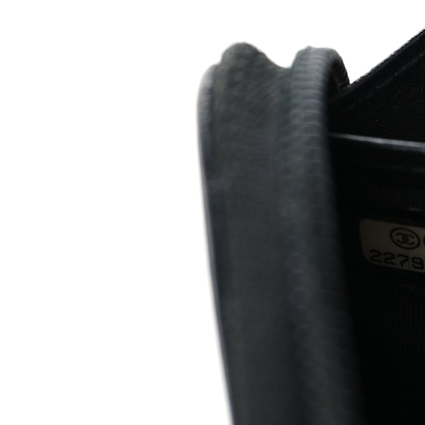 Caviar Quilted Boy Long Zip Around Wallet Black