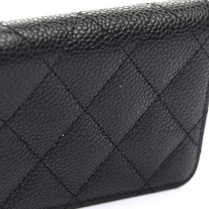Chanel Caviar Quilted Zip Coin Purse Black 9 of 9