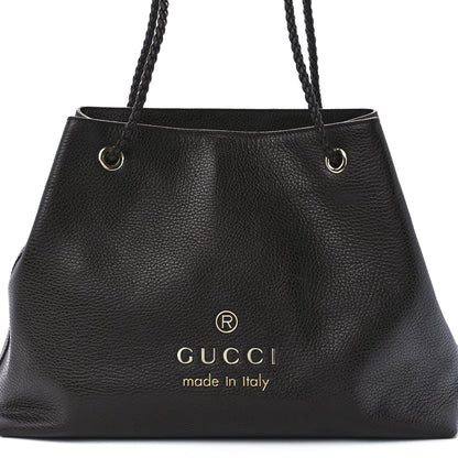 Gucci Calfskin Medium Braided Handle Gifford Tote Dark Brown 10 of 13