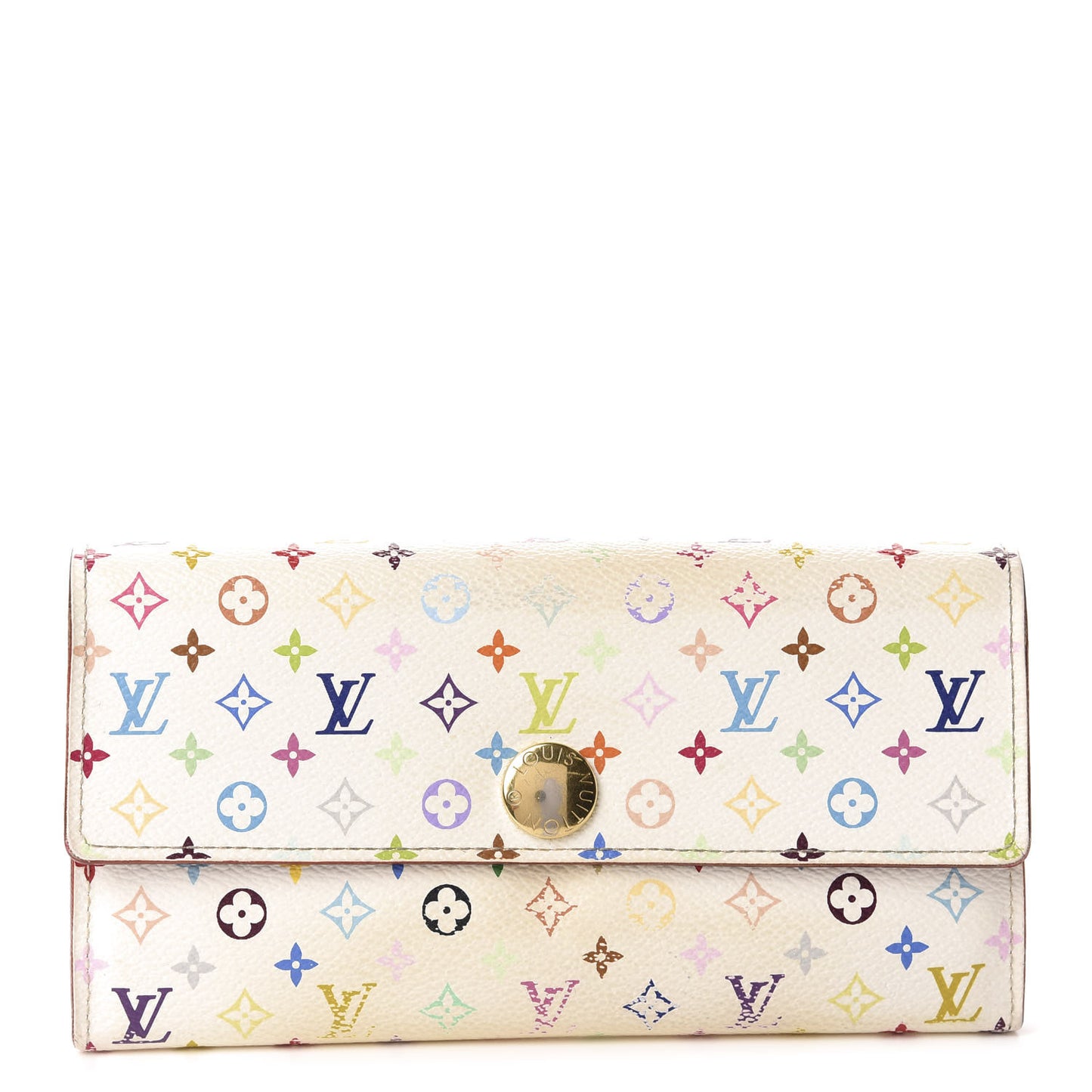 Monogram Multicolor Sarah Wallet White Eglantine