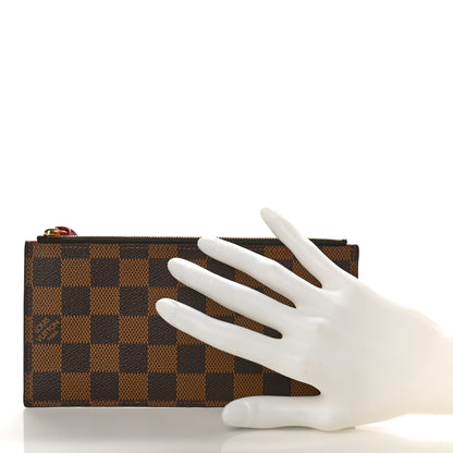 Louis Vuitton Damier Ebene Felicie Chain Wallet Zippered Insert 2 of 8