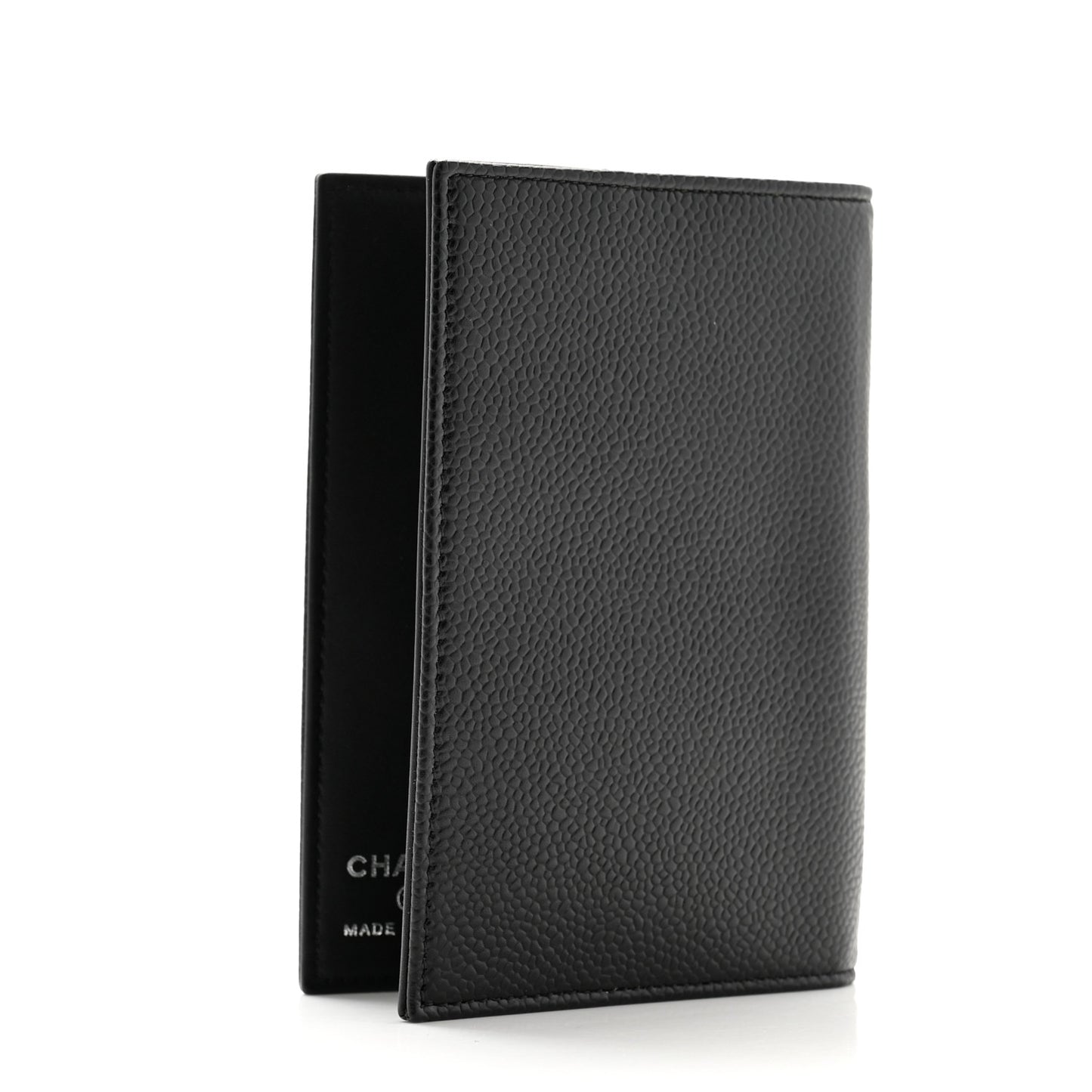 Caviar Timeless Passport Holder Black