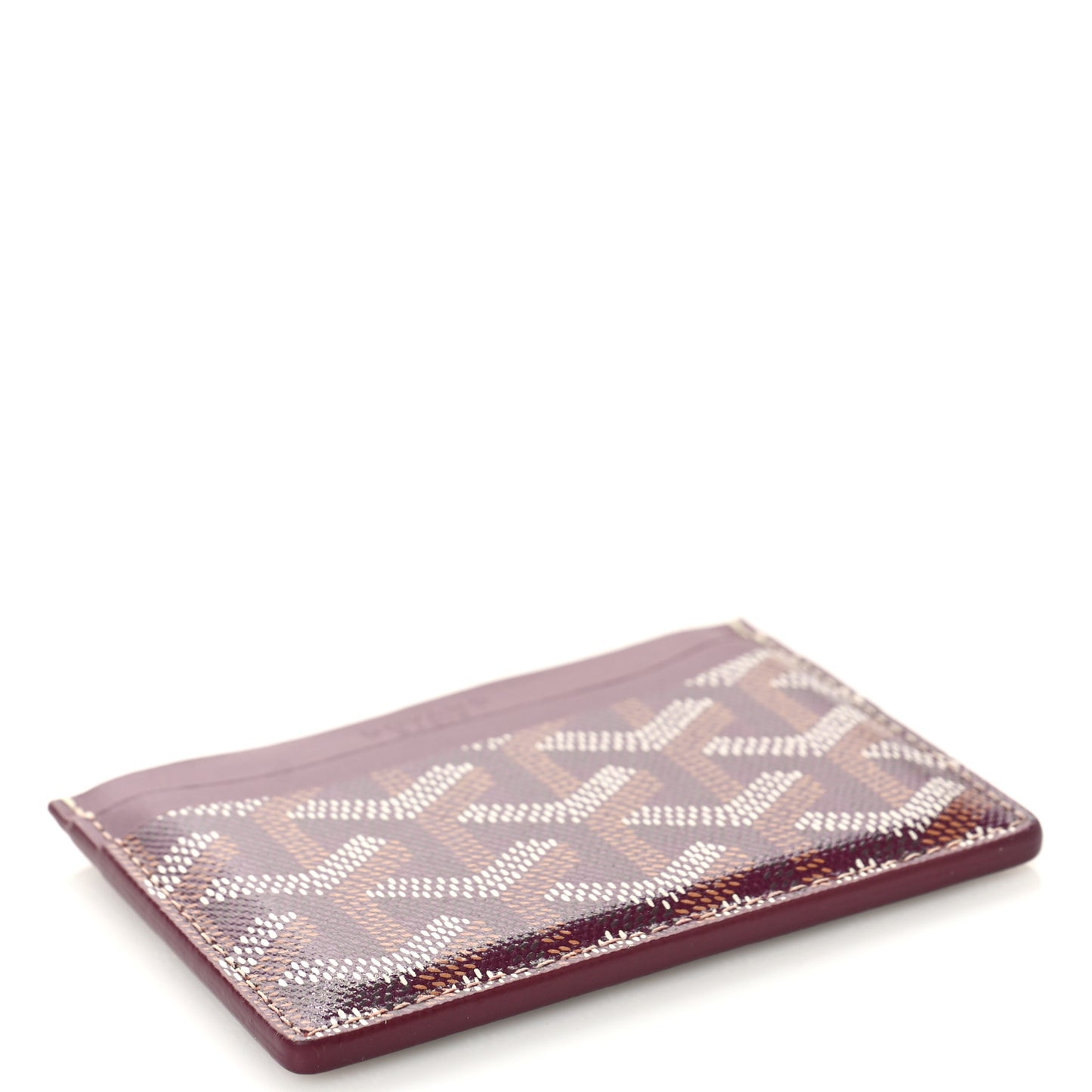 Goyardine Saint Sulpice Card Holder Bordeaux