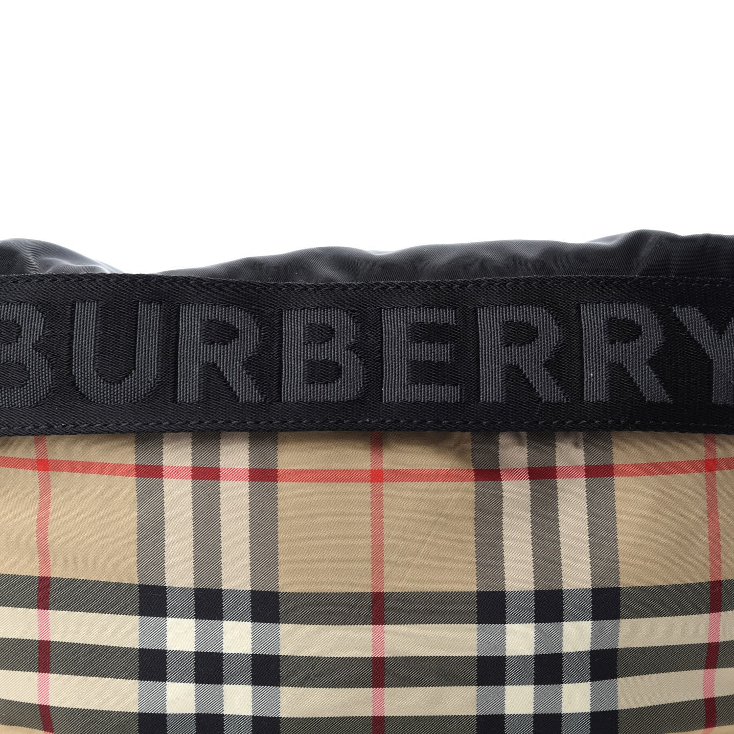 Burberry Nylon Vintage Check Sonny Bum Bag Archive Beige Black 9 of 9