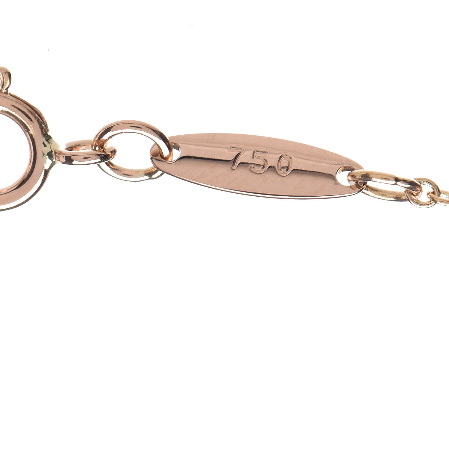 Tiffany 18K Rose Gold Diamond .07ct Elsa Peretti Diamonds by the Yard Pendant Necklace 6 of 8