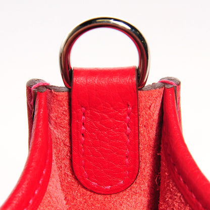 Hermes Taurillon Clemence Evelyne TPM Rouge Casaque 10 of 15