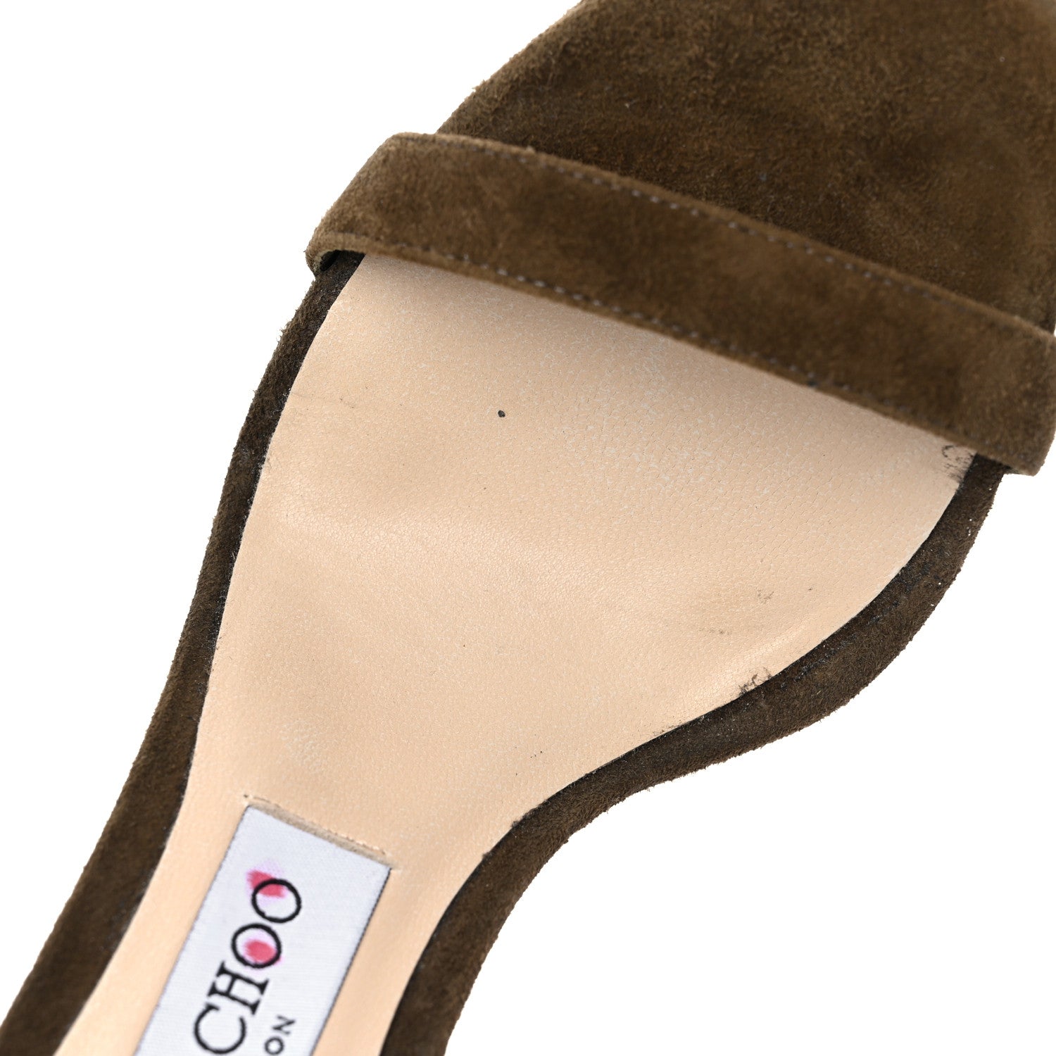Jimmy Choo Suede Fringe Farrah 120 Sandals 39 Olive 12 of 15