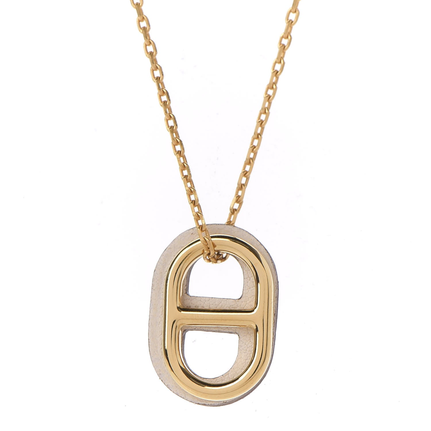 Hermes Swift O'Maillon Pendant Necklace Nata 4 of 8