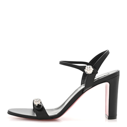 Christian Louboutin Nappa Atmospheria 85 Sandals 38.5 Black 1 of 8
