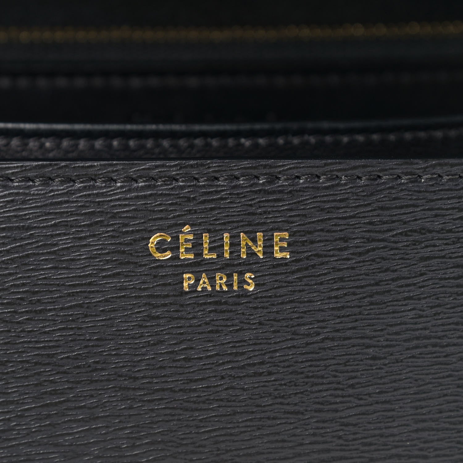 Celine Liege Calfskin Medium Classic Box Flap Bag Black 7 of 9