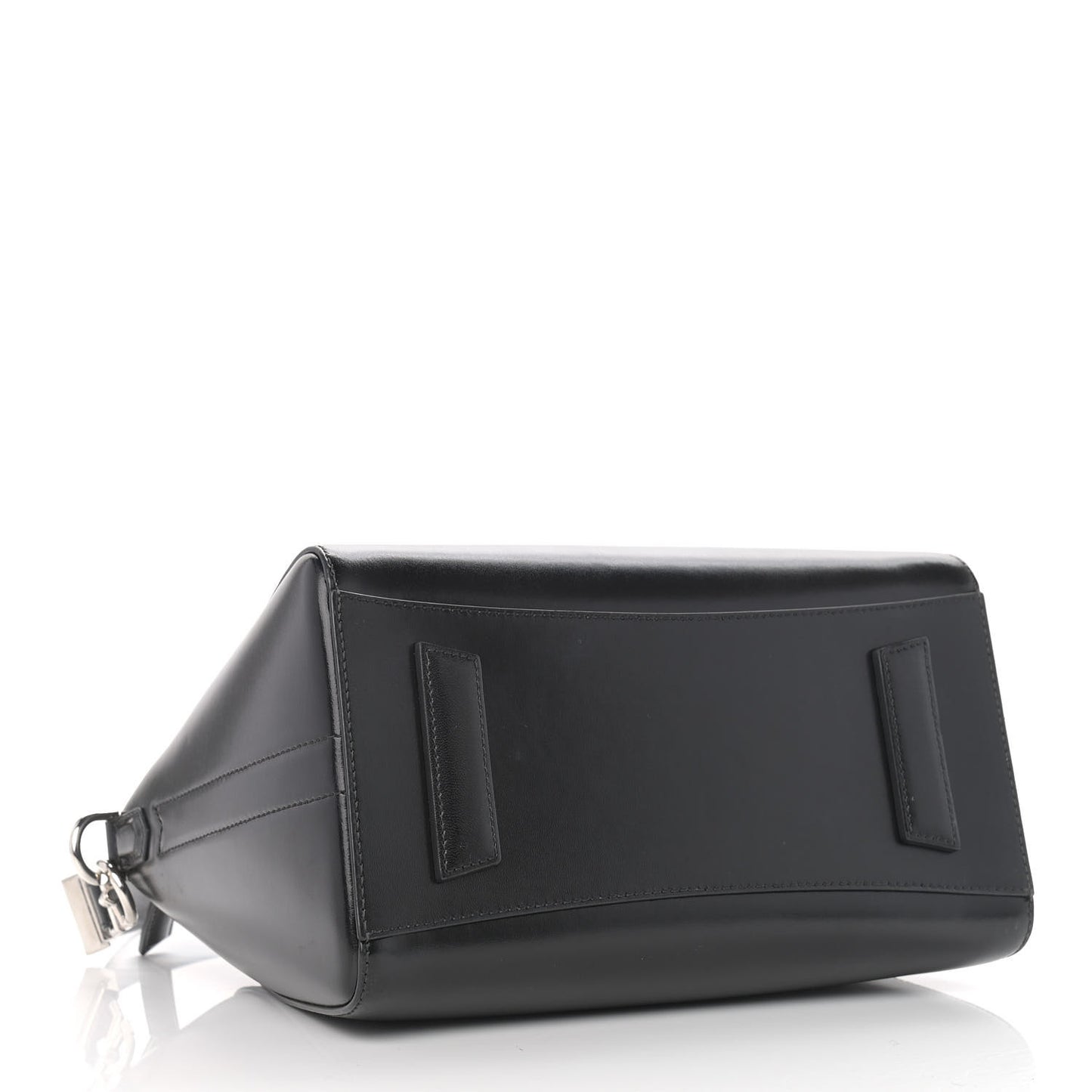 Shiny Lord Calfskin Small Antigona Black