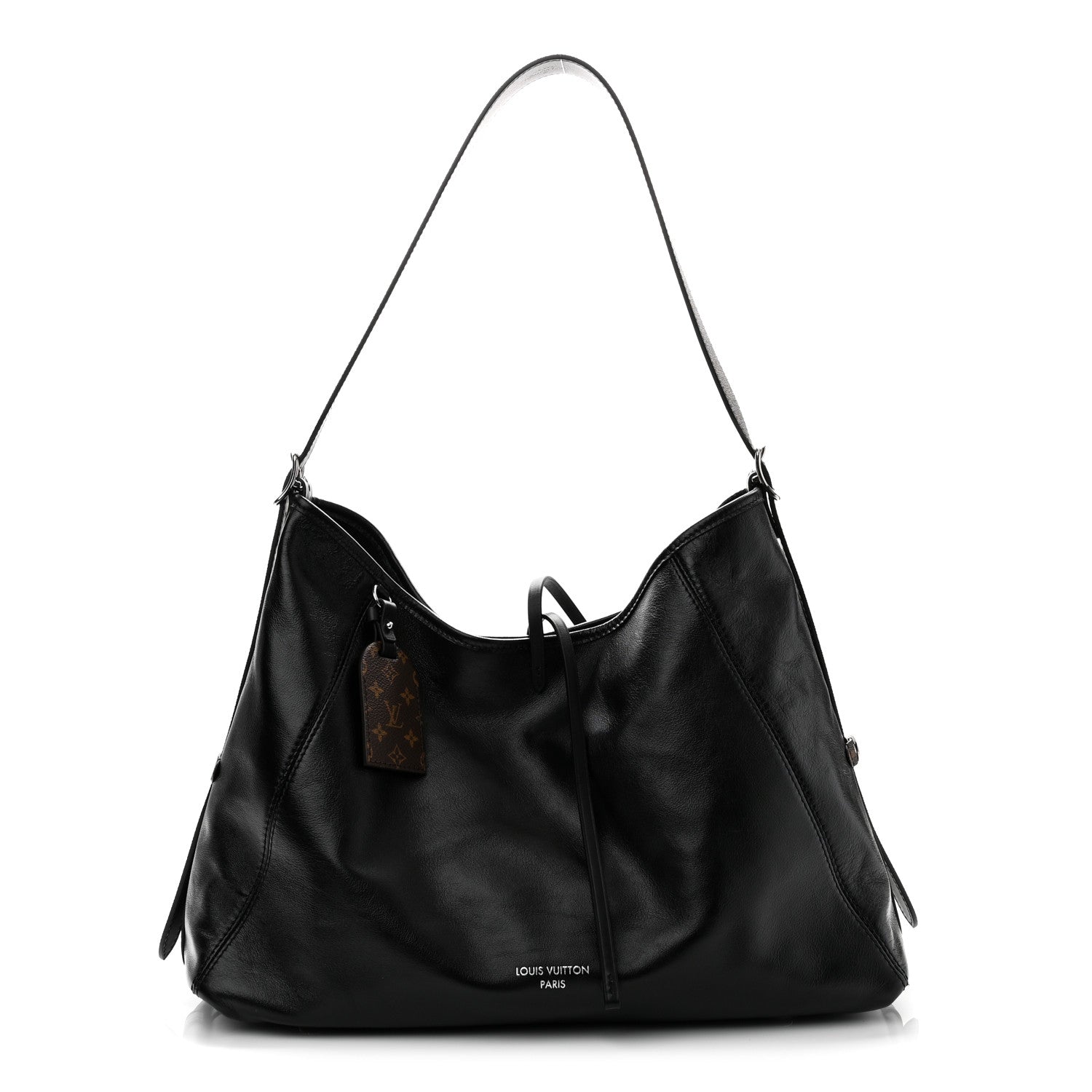 Louis Vuitton Lambskin CarryAll Vibe MM Black 1 of 9