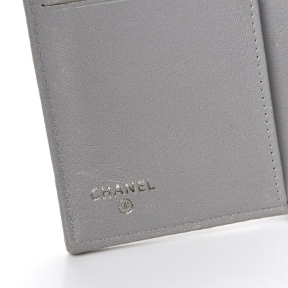 Chanel Lambskin Quilted CC Box Flap Wallet Grey 6 of 11