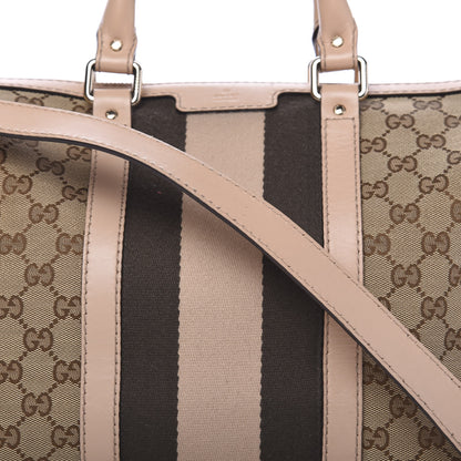 Gucci Monogram Vintage Web Medium Boston Light Pink 12 of 16