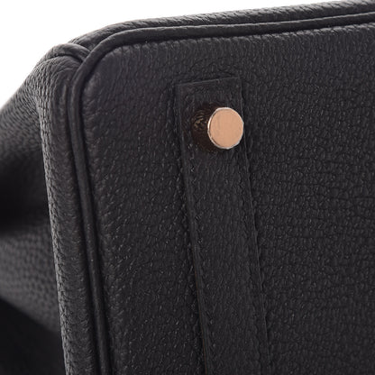 Hermes Togo Birkin 25 Black 6 of 37