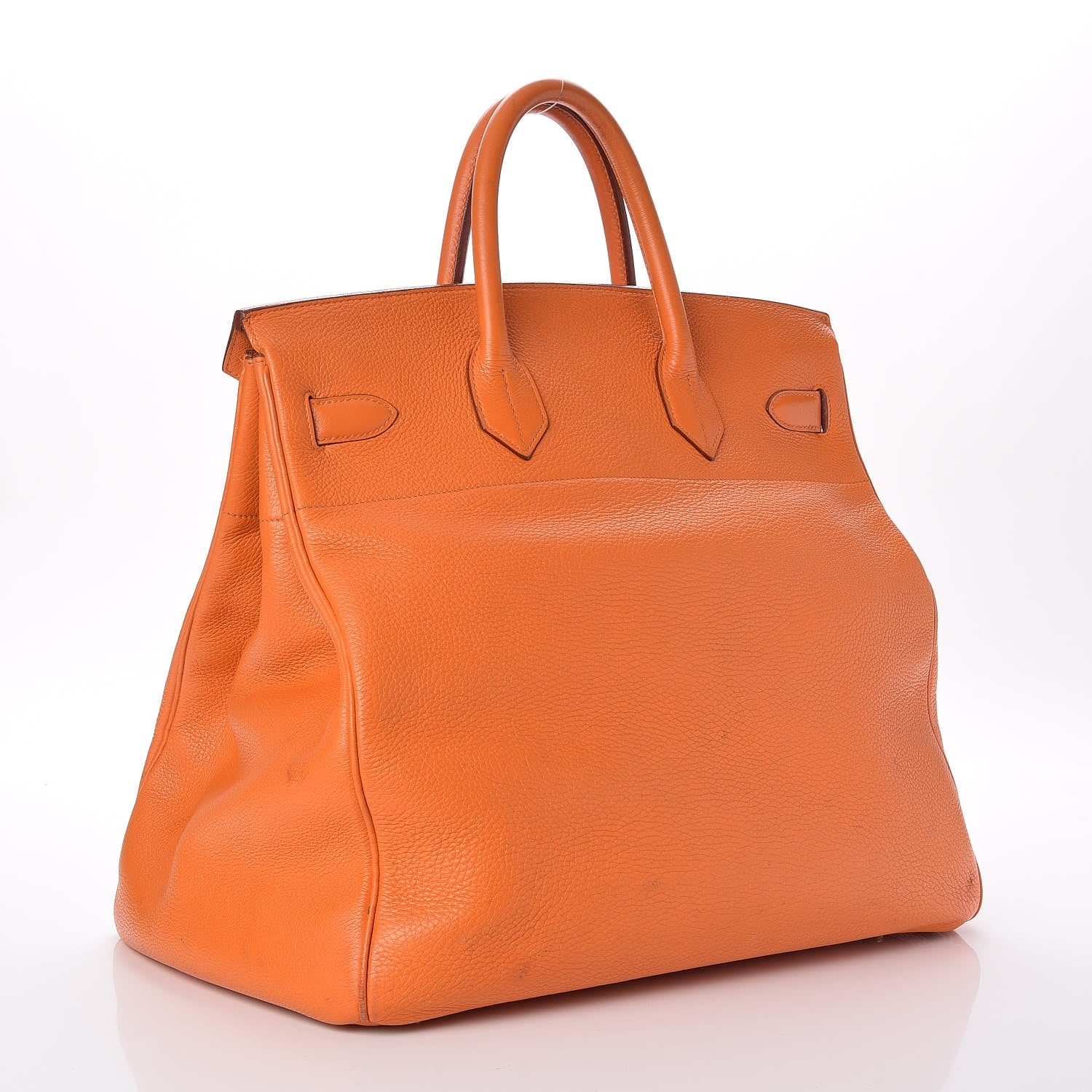 Hermes Taurillon Clemence HAC Birkin 40 Orange 3 of 33