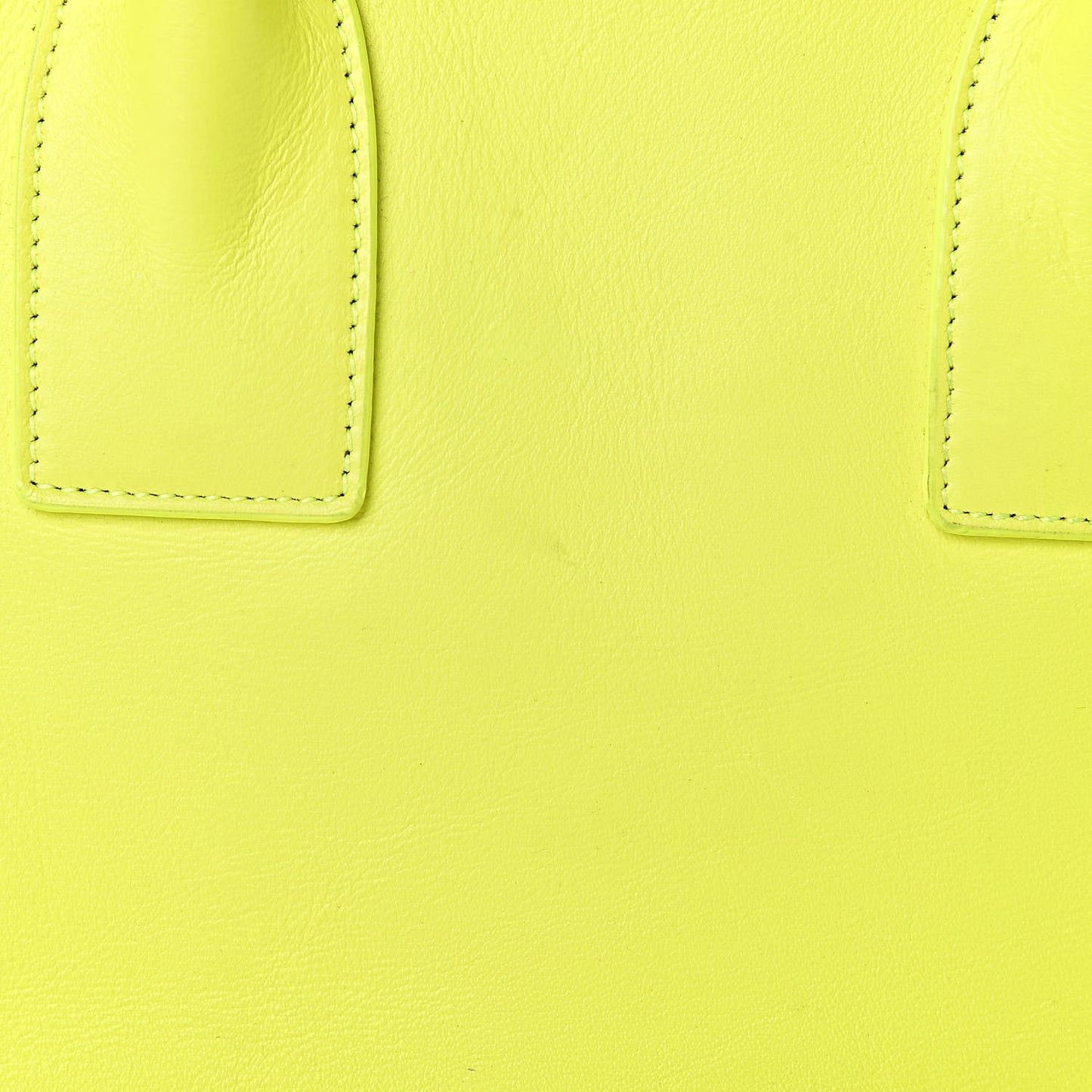Calfskin Small Sac De Jour Bag Neon Yellow