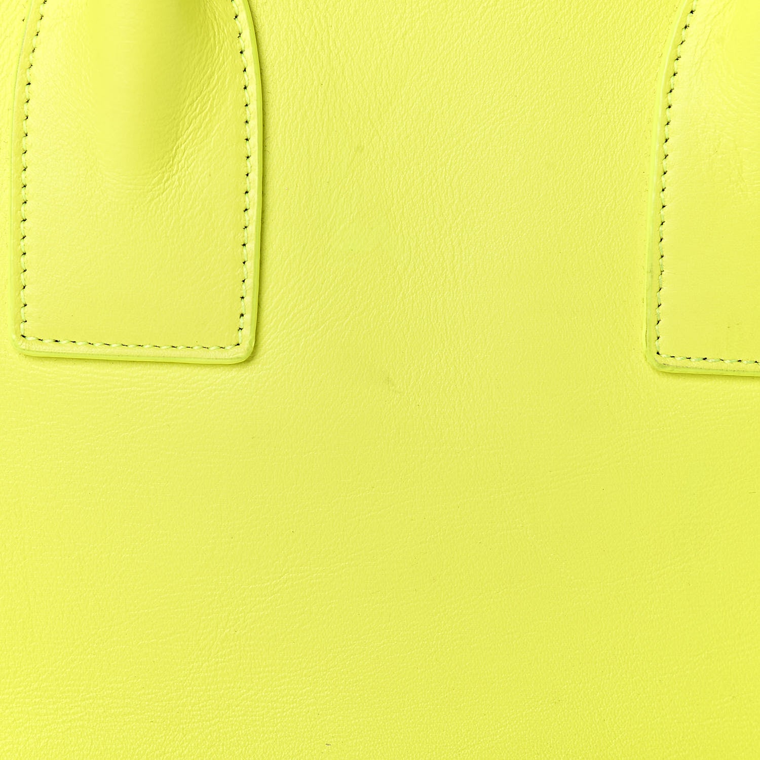 Saint Laurent Calfskin Small Sac De Jour Bag Neon Yellow 12 of 18
