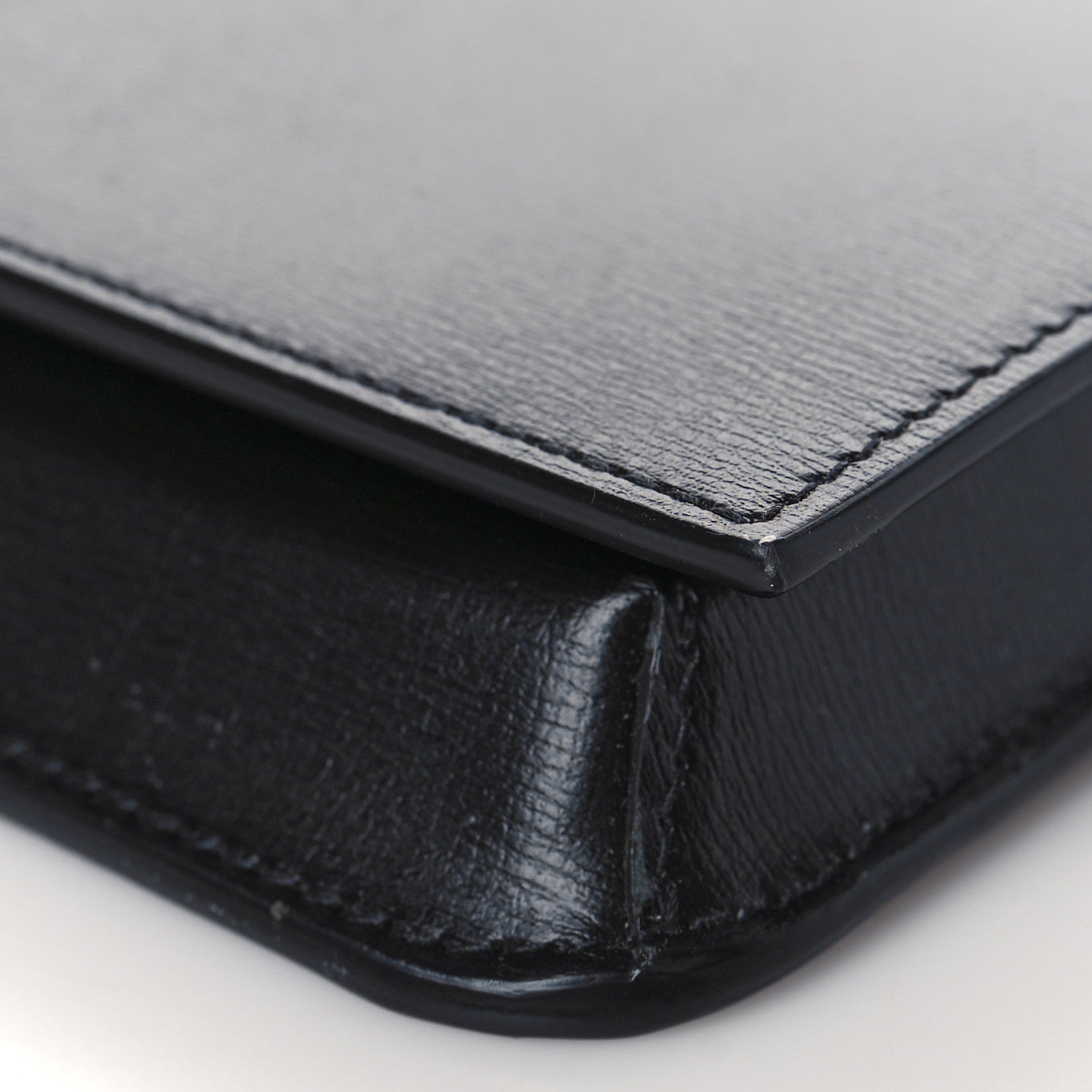 Saint Laurent Smooth Calfskin Monogram Phone Holder Crossbody Black 9 of 10