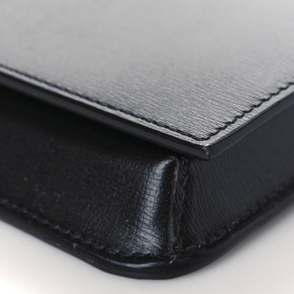 Saint Laurent Smooth Calfskin Monogram Phone Holder Crossbody Black 9 of 10