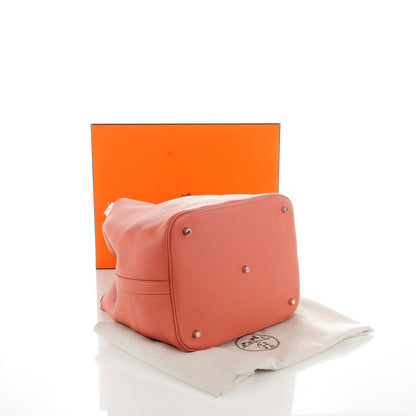 Hermes Taurillon Clemence Picotin Lock 26 GM Rose Thè 4 of 8