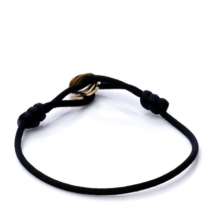 Cartier 18K Pink Yellow White Gold Trinity Adjustable Cord Bracelet Black 3 of 8