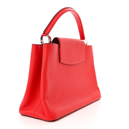 Louis Vuitton Taurillon Capucines MM Coquelicot 3 of 9