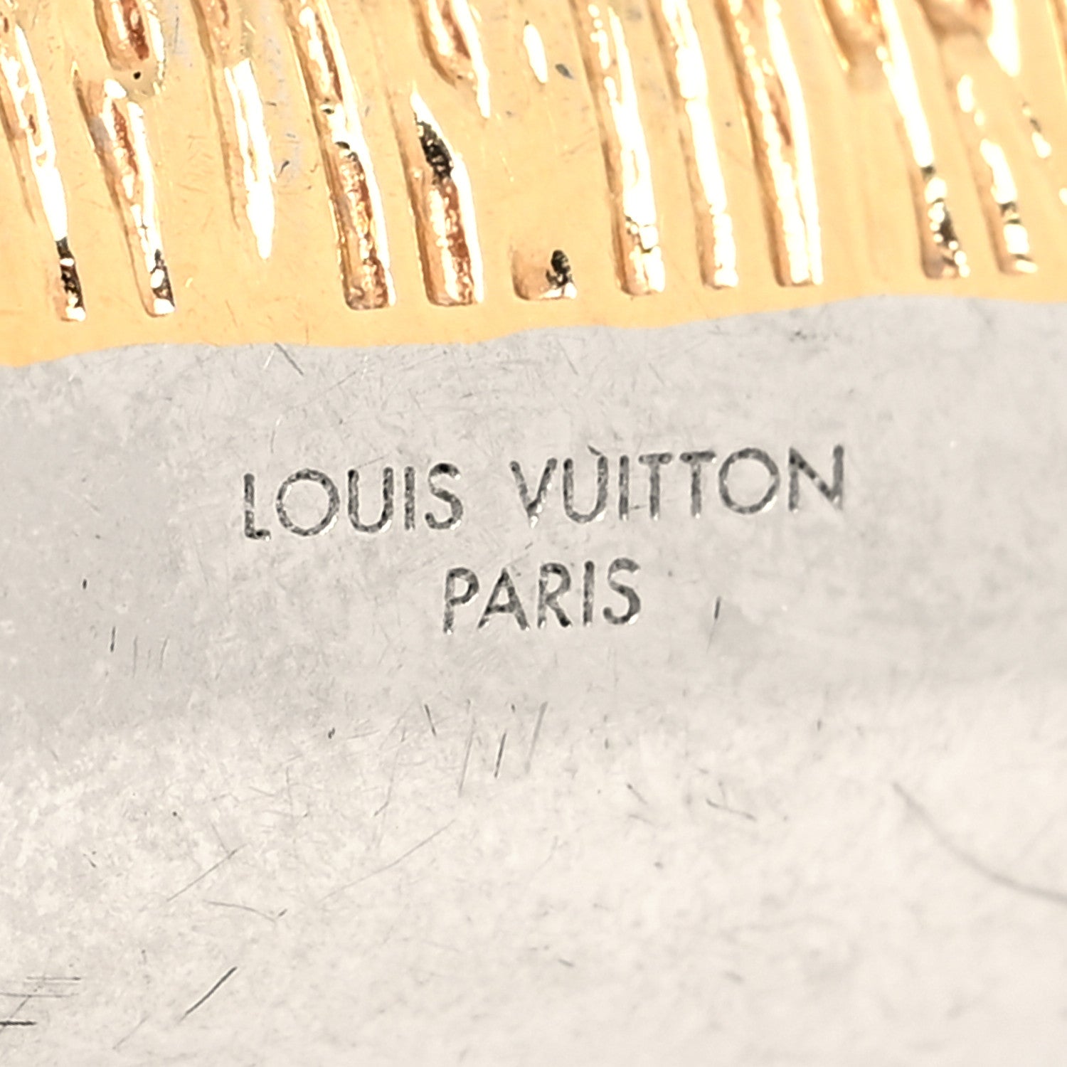 Louis Vuitton My Epi Ring 8.75 Gold Silver 4 of 7