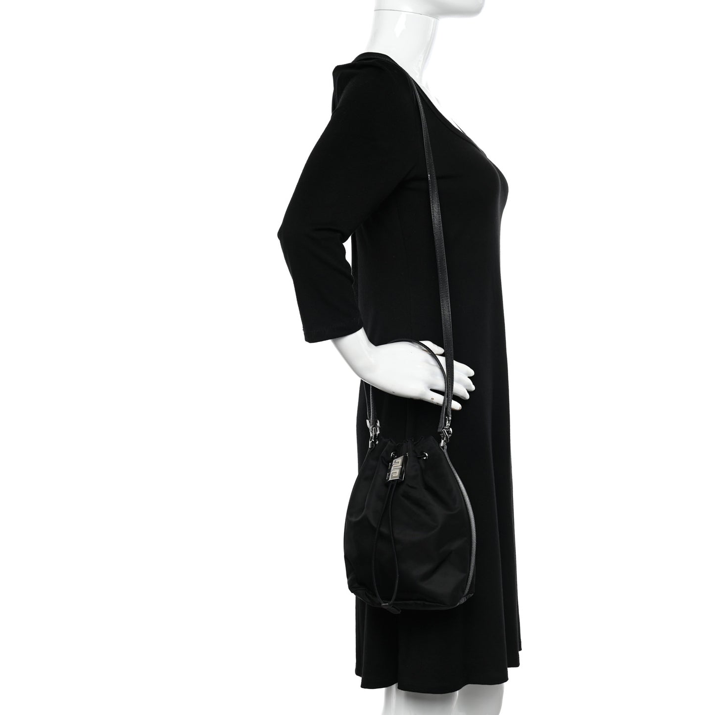 Nylon Light 4G Bucket Bag Black