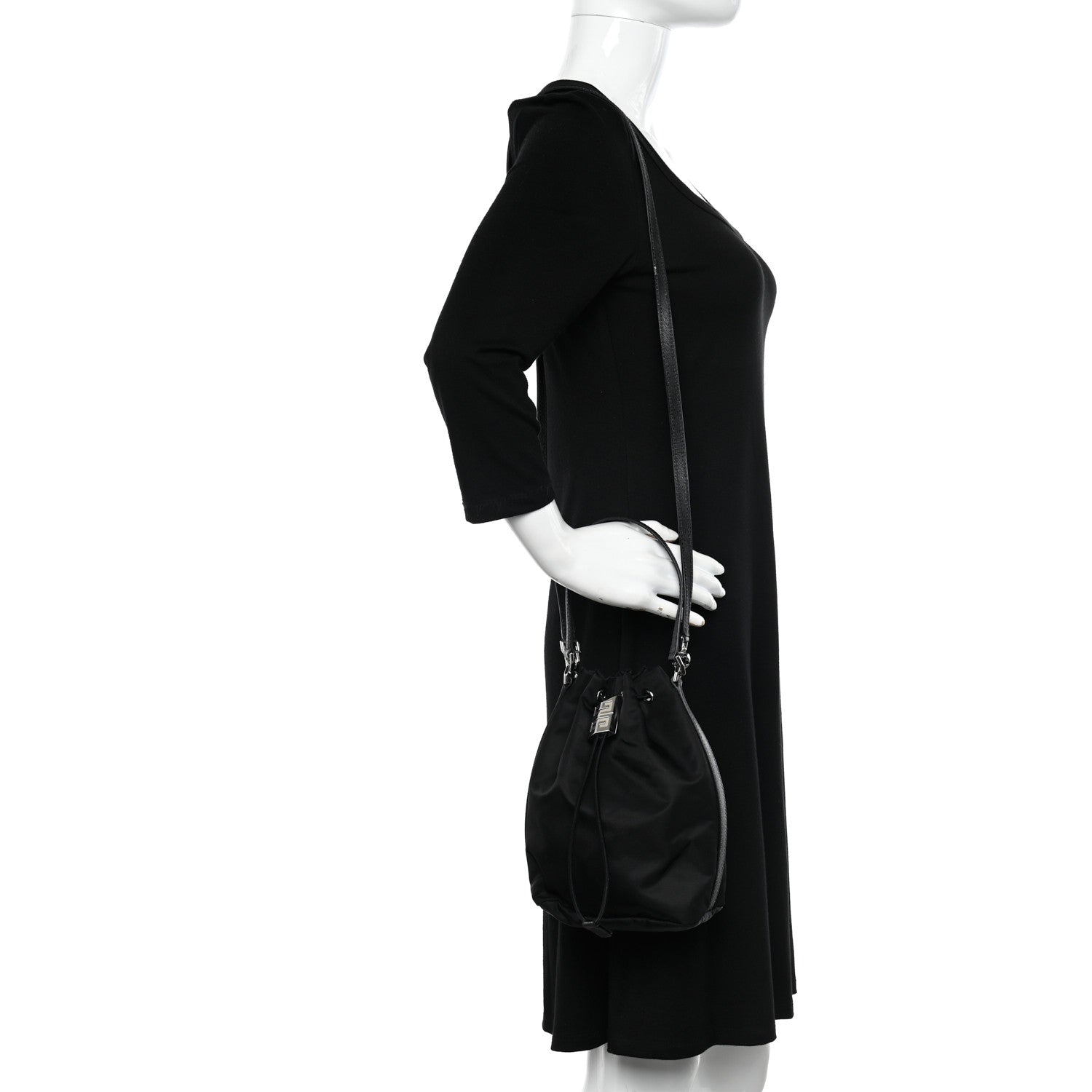 Givenchy Nylon Light 4G Bucket Bag Black 2 of 10