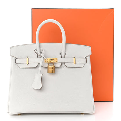 Hermes Togo Birkin 25 Gris Pale 12 of 12