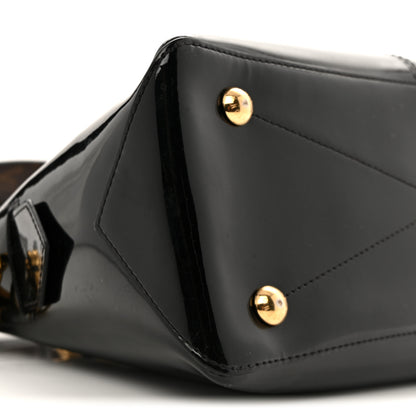 Louis Vuitton Patent Calfskin Miroir Tote Black 7 of 10