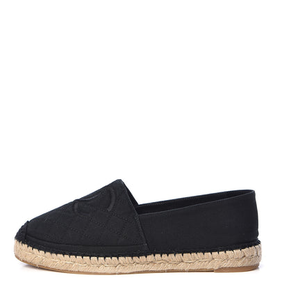 Chanel Fabric Biarritz CC Espadrilles 40 Black 1 of 11