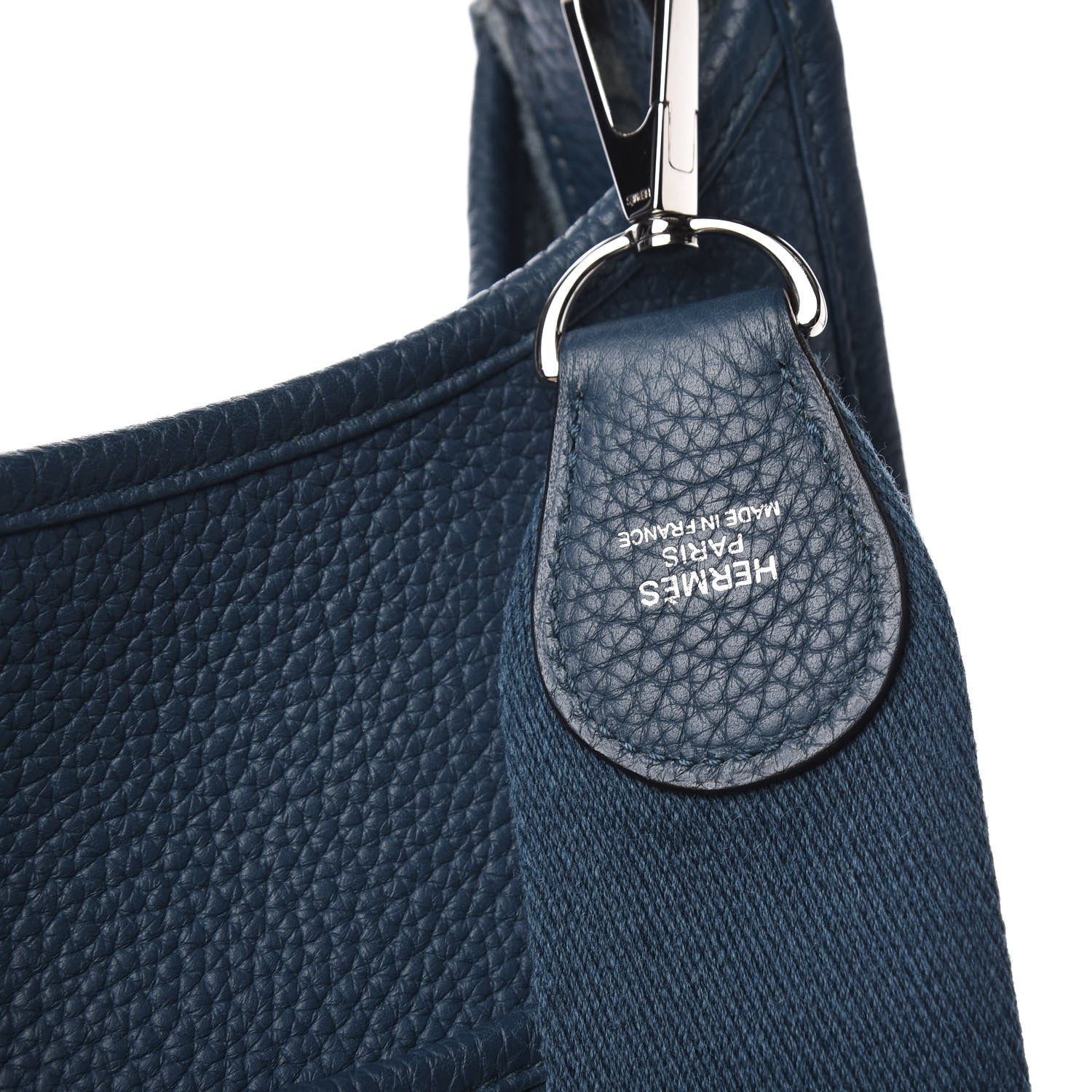 Hermes Taurillon Clemence Amazone Evelyne III GM Colvert Turquoise 8 of 9