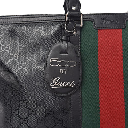 Gucci Imprime Monogram Web 500 Tote Black 9 of 15
