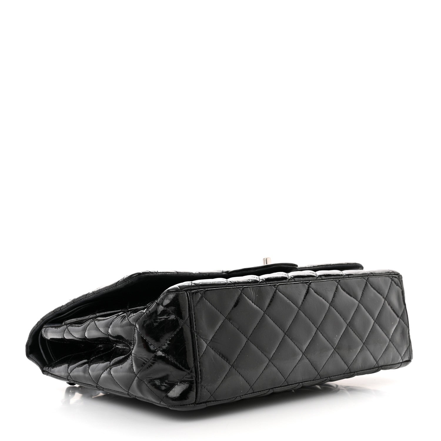 Chanel Patent Quilted Maxi Double Flap Black 4 of 22