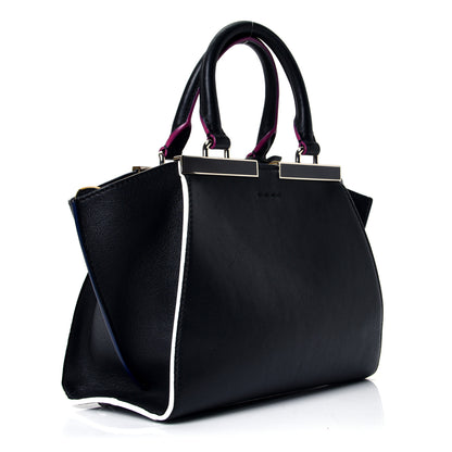 Fendi Vitello Dolce Mini 3Jours Tote Black 2 of 4