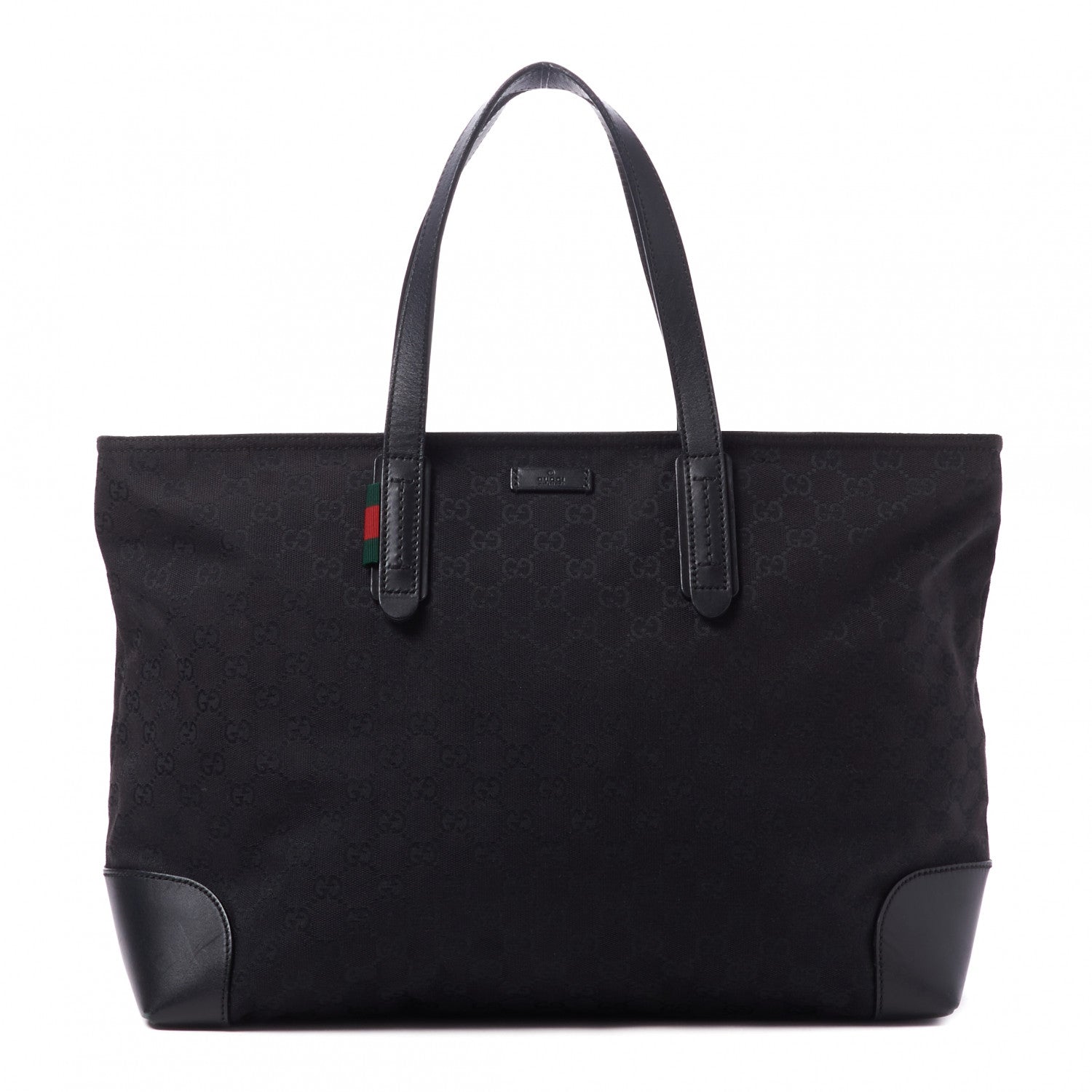 Gucci Monogram Large Original Tote Black 1 of 10