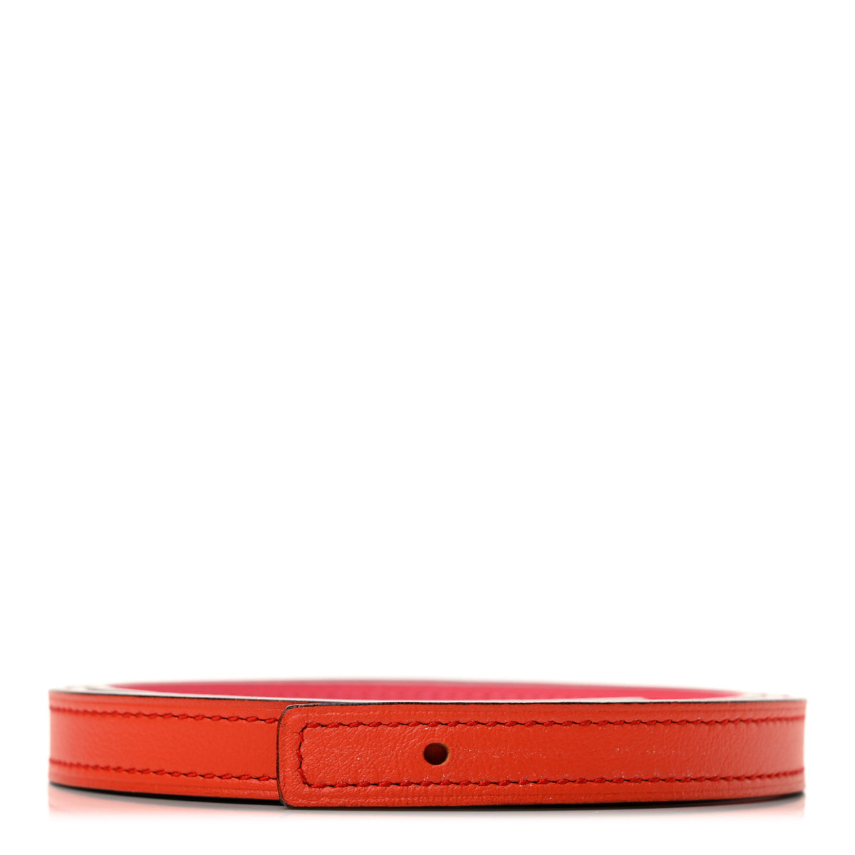 Hermes Swift Epsom 13mm Belt Strap 85 34 Orange Poppy Rose Azalee 1 of 6