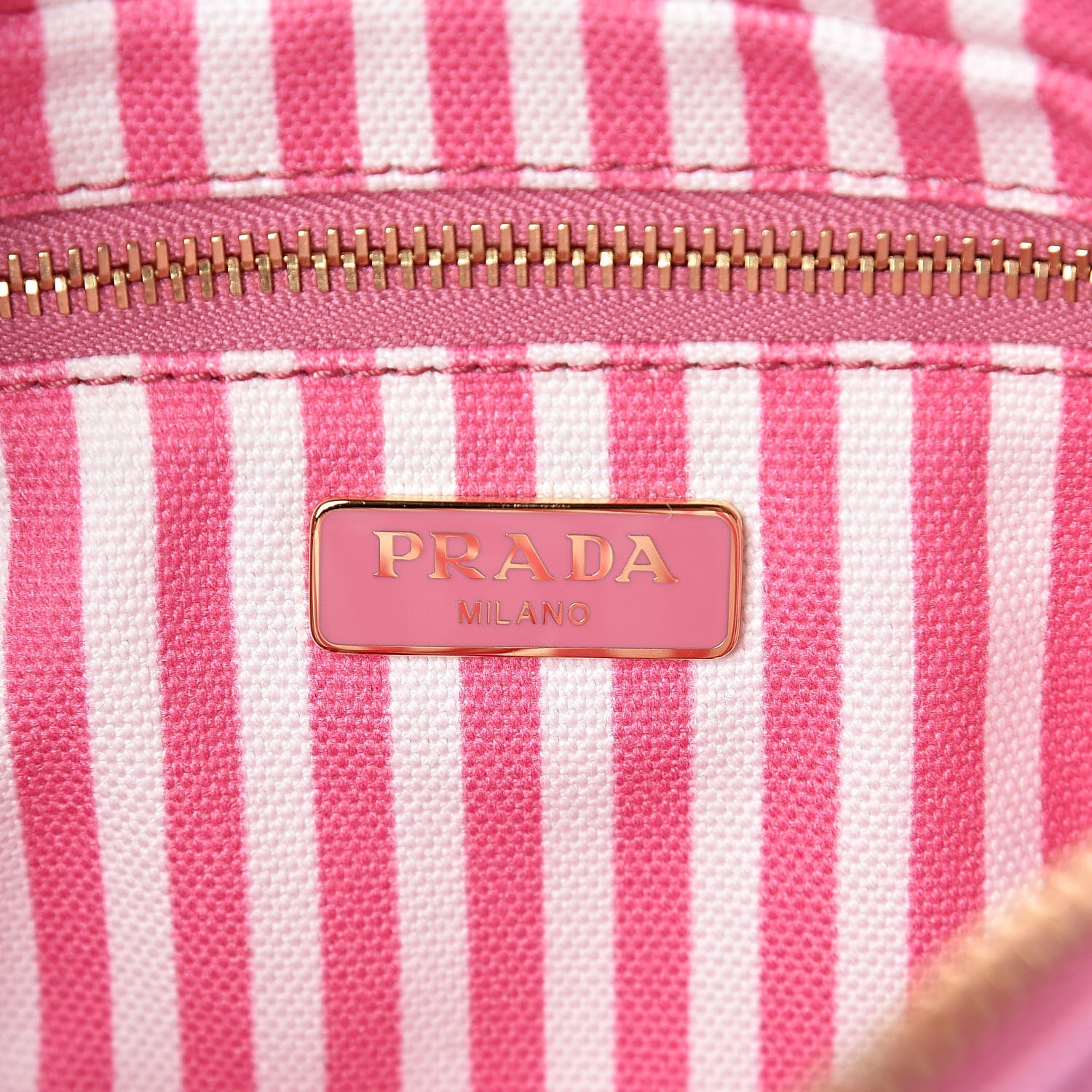 Prada Canvas Canapa Logo Pouch Geranio 6 of 10