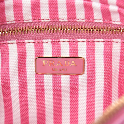 Prada Canvas Canapa Logo Pouch Geranio 6 of 10
