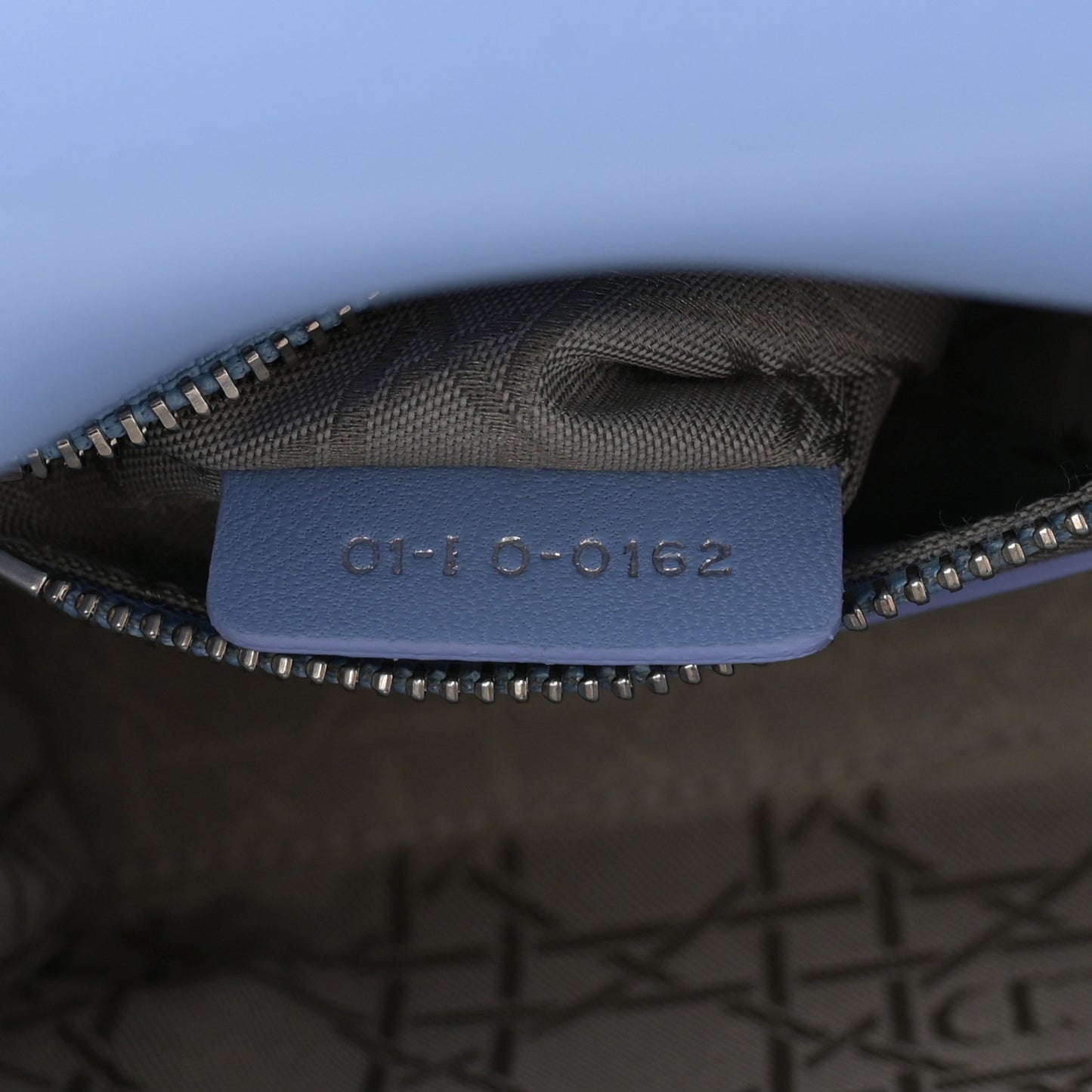 Lambskin Cannage Mini Lady Dior Blue