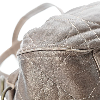 Christian Dior Lambskin Cannage Drawstring Bag Bronze 9 of 22